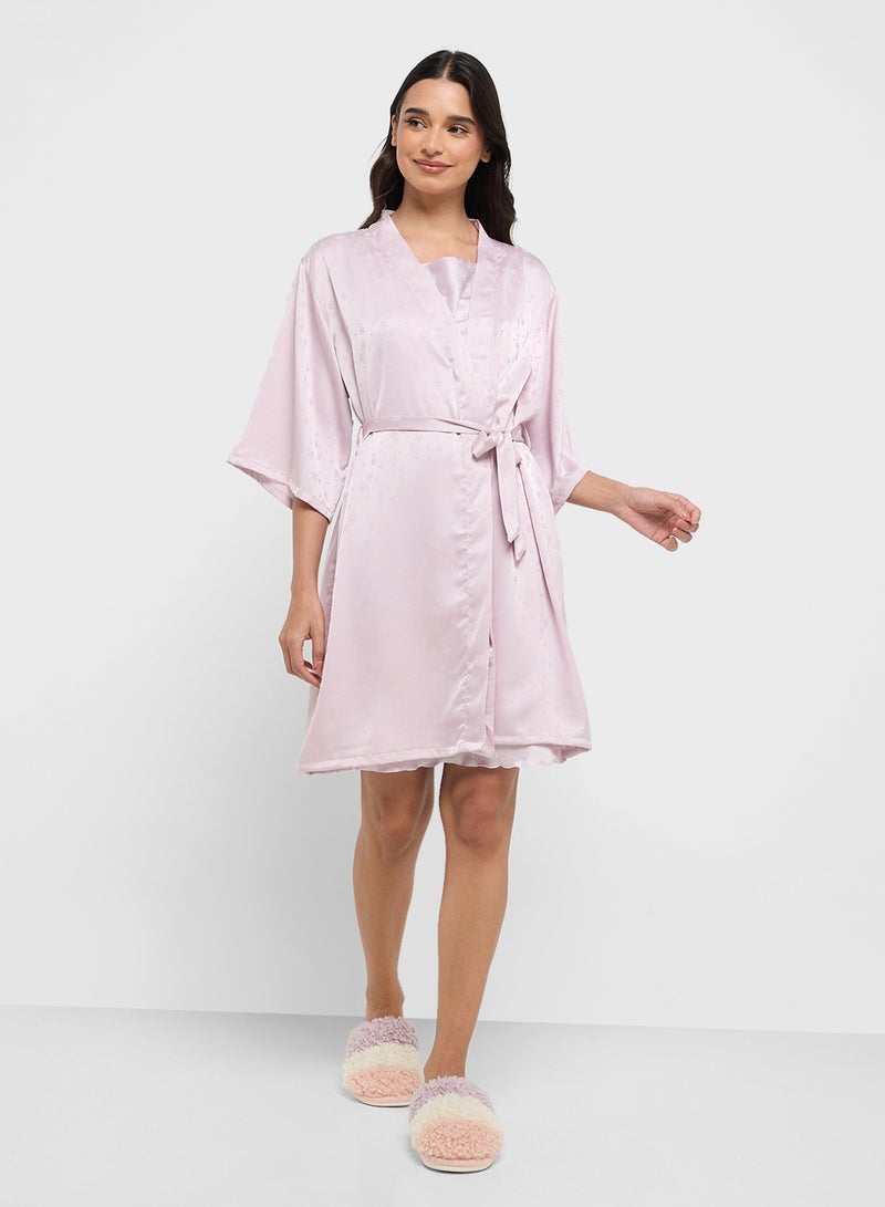 ELLA Slip Dress With Night Robe - Image 5