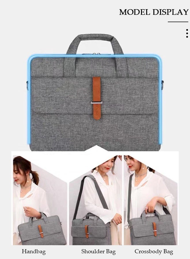DUNISO Laptop Bag Lightweight Computer Bag Travel Business Briefcase Water Resistance Shoulder Messenger Bag Crossbody Bag for Men and Women Work Office - Image 3