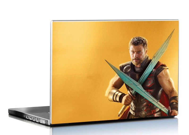 Laptop Skin Superhero 15.6 Inches Laptop Skins/Stickers HD Quality Multi Colour (8030)