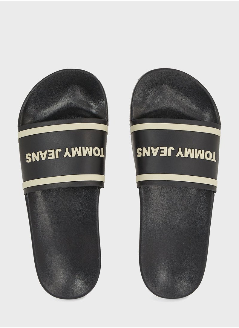 TOMMY JEANS - Logo Pool Slides - Image 1