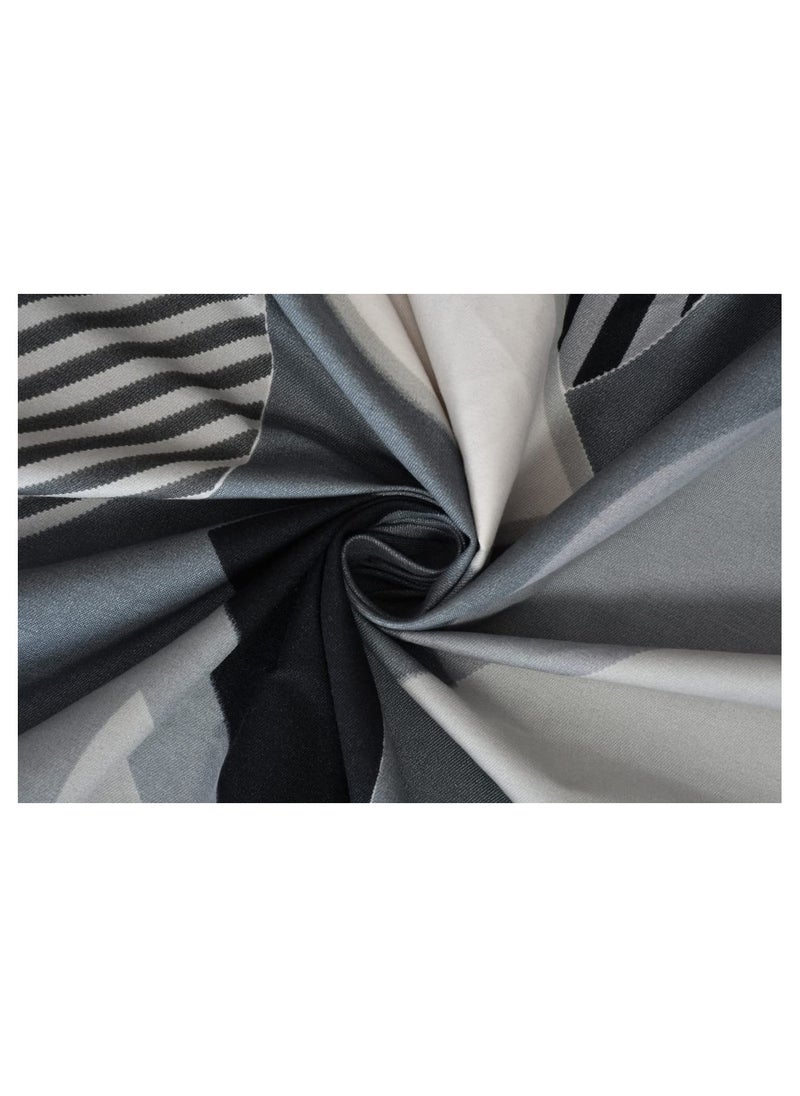 BSB HOME Premium Glace Cotton King Bed Sheets with 2 King Pillowcases by Kingston | Luxurious Soft Sheets (3 Piece Set, 275 X 275 CM Flat sheet, 50 X 75 CM Pillow Covers, Light black)  - Image 4