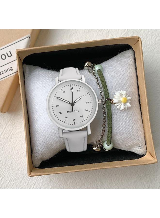 Korean Style Simple Elegant Style Girl's Middle School Girl's Fresh Style Antique Mori Style Lady's Antique Style Watch 