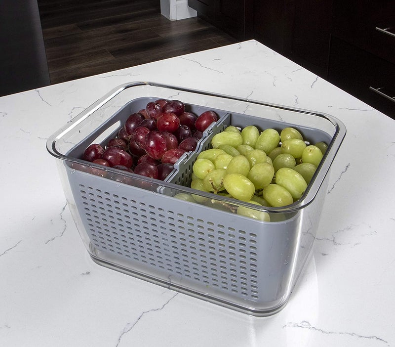 MosQuick® Fridge Container With Divider, Plastic - Image 4