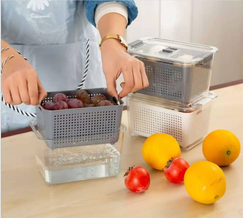 MosQuick® Fridge Container With Divider, Plastic - Image 3