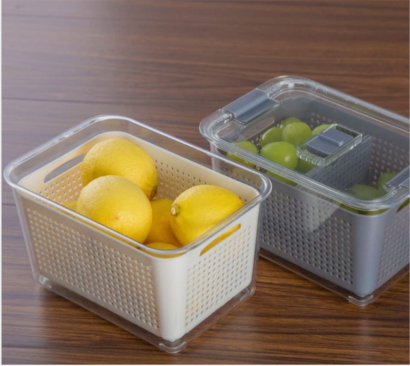 MosQuick® Fridge Container With Divider, Plastic - Image 2