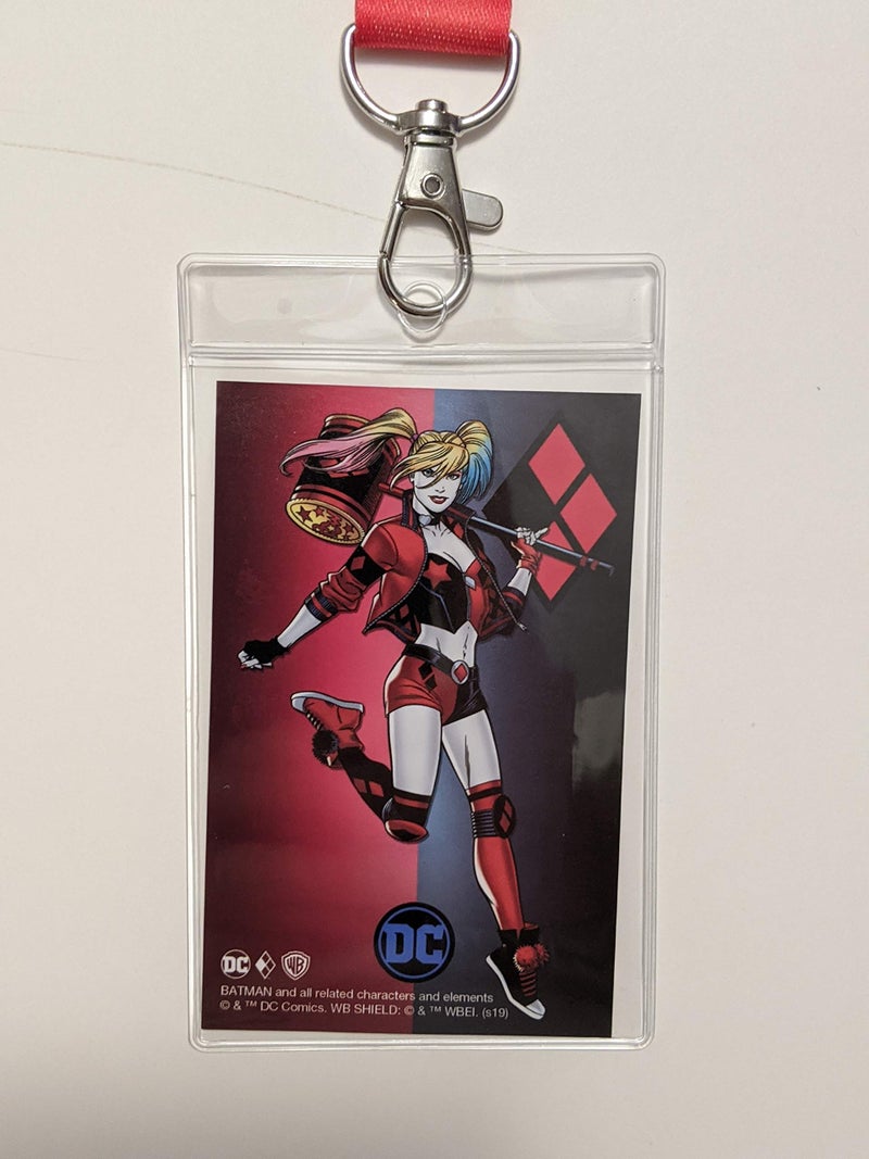 Bioworld Ata-Boy DC Comics Batman and Harley Quinn ID Badge Holder Lanyard 2pk Bundle - Image 2