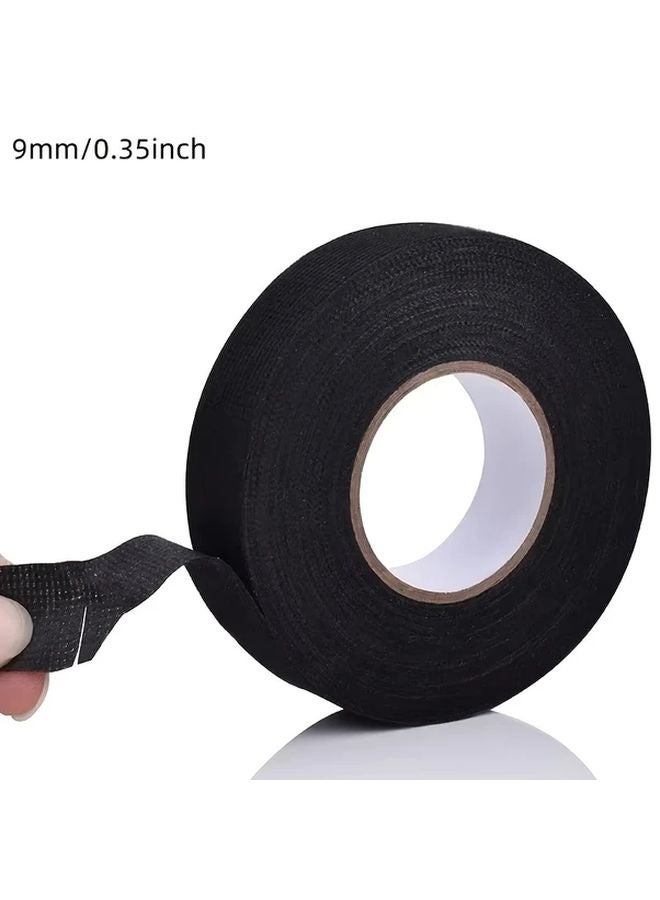 9mm Black High Temperature Resistant Waterproof Electrical Tape 15m - Image 1