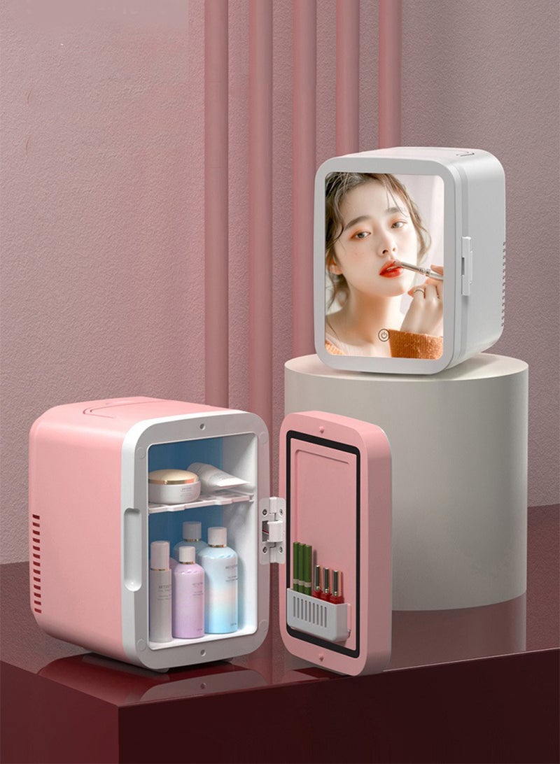 Generic 4L Mini Fridge with mirror, Portable Cooler Fridge for Car, Office, Bedroom, Compact Car Refrigerators for Food, Drinks, Travel or Cool Small Makeup Fridge for Cosmetics, Skin Care and Food  - Image 4