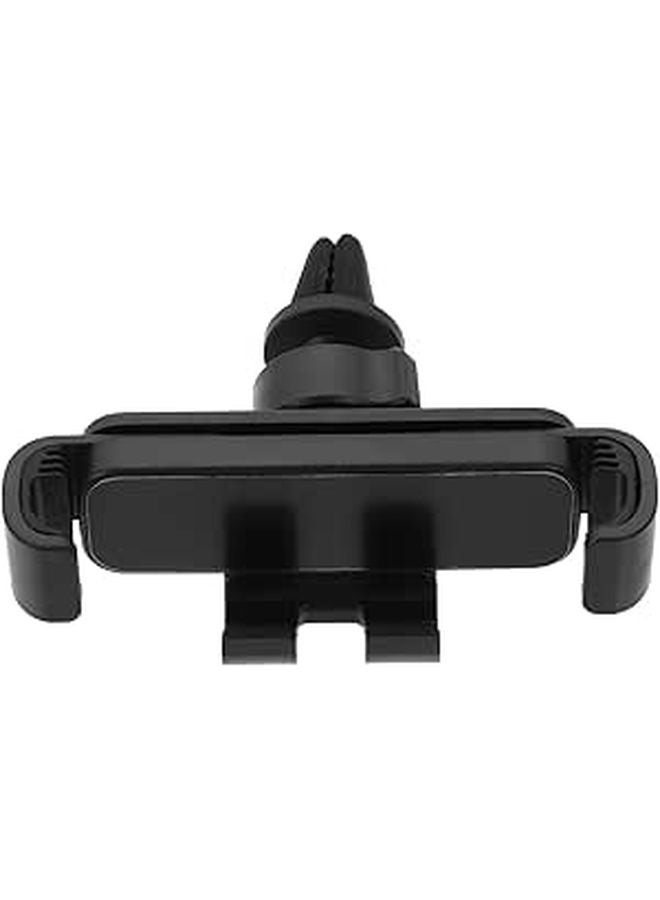 Adjustable Rotating Car Air Vent Phone Holder Black Mirror Finish For Hands Free Driving - Image 1