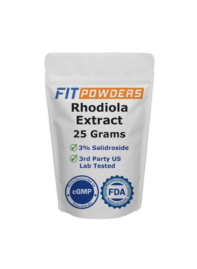 FitPowders - Rhodiola Crenulata Extract Powder 3% Salidroside (Same Family As Rhodiola Rosea) (25 Grams) - Image 1