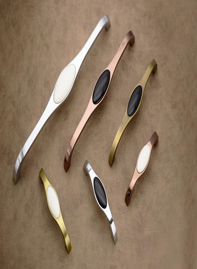 RAB Handle Zinc-Korean Solid Surface, for Door, Window, Drawer/Cabinet/Wardrobe, Kitchen and Office, Furniture Handle (Code:- Hand 303, Finish:- Rose Gold-White, Size:- 160mm, Pack of 1 PCS) - Image 5