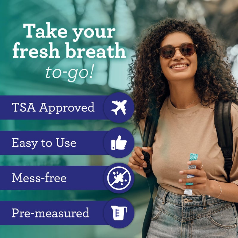 GuruNanda Travel Sachets Coconut Oil Pulling, Fresh Breath & Whitening Mouthwash, 7 Essential Oils & Vitamins for Happy Teeth & Gums, 28 Sachets - Image 2