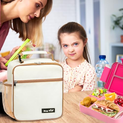 Hap Tim Insulated Lunch Bag Women, Reusable Lunch Box for Women & Men, Adluts Lunchbox for Work, Portable Lunchbag（18654-BE） - Image 3