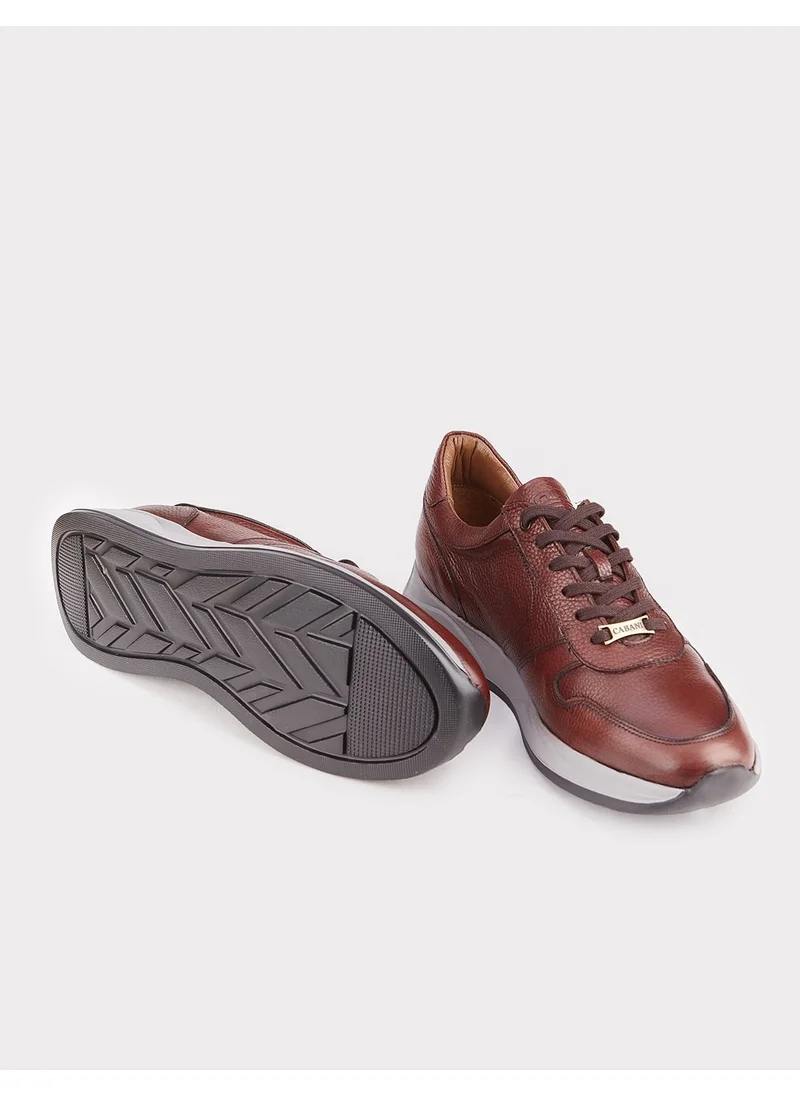 كاباني Leather Tan Lace-up Men's Sports Shoes