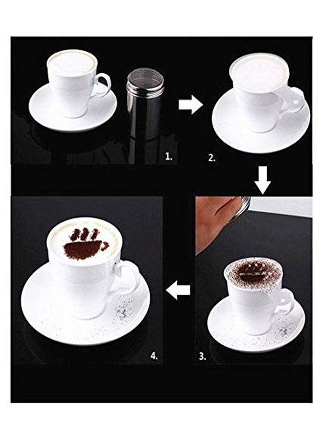 Rack Jack Reusable Creative Coffee Art Stencil Lattes or Hot Chocolate DIY Decorating Cake Cappuccino Design Template Strew Pad for Home, Office & Restaurants - Reindeer - Image 4