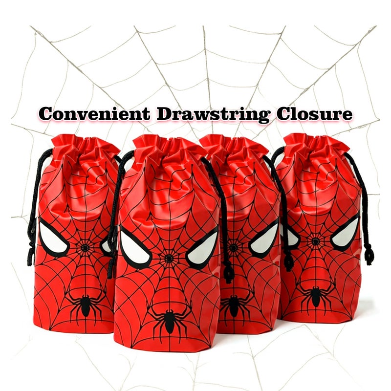 Eylola Spider Themed Gift Bags, PE, 6.3 x 9 Inch, Pack of 48, for Birthday Party Supplies - Image 2