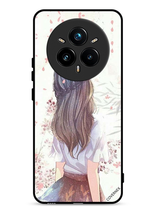 Realme 14 Pro Plus 5G Protective Case Cover Cute Girl In Deep Thinking