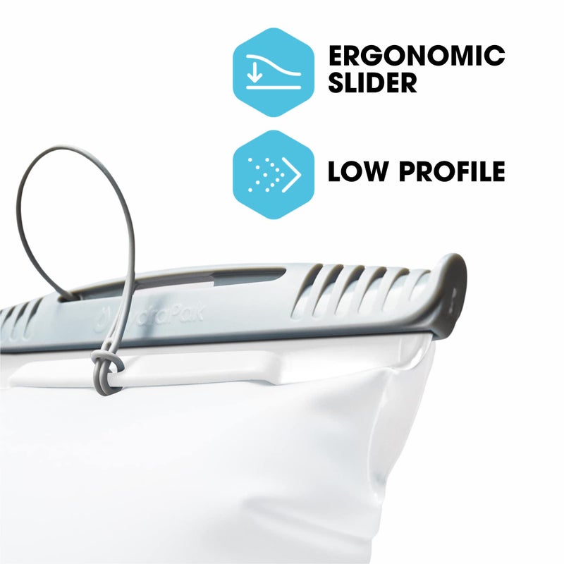 HydraPak Shape-Shift (for 2L or 3L Hydration Packs) Low-Profile Water Bladder/Reservoir for Hydration Backpacks - High Flow Bite Valve, Leak Proof, Fully Reversible, and Dishwasher Safe - Image 3