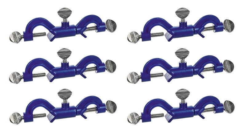 EISCO (Pack of 6) Swivel Bossheads, Premium - 360 Rotation - Fits Rods up to 16mm, Any Angle - Heavy Duty Powder Coated Alloy - High Torsional Strength - Research, Industrial Laboratory Grade - Image 1