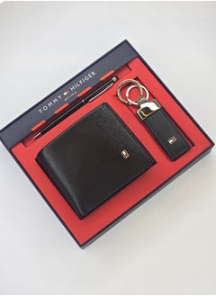 Tommy Hilfiger Plus Tommy Hilfiger Wallet, Keychain & Pen Set For Men  - Image 1