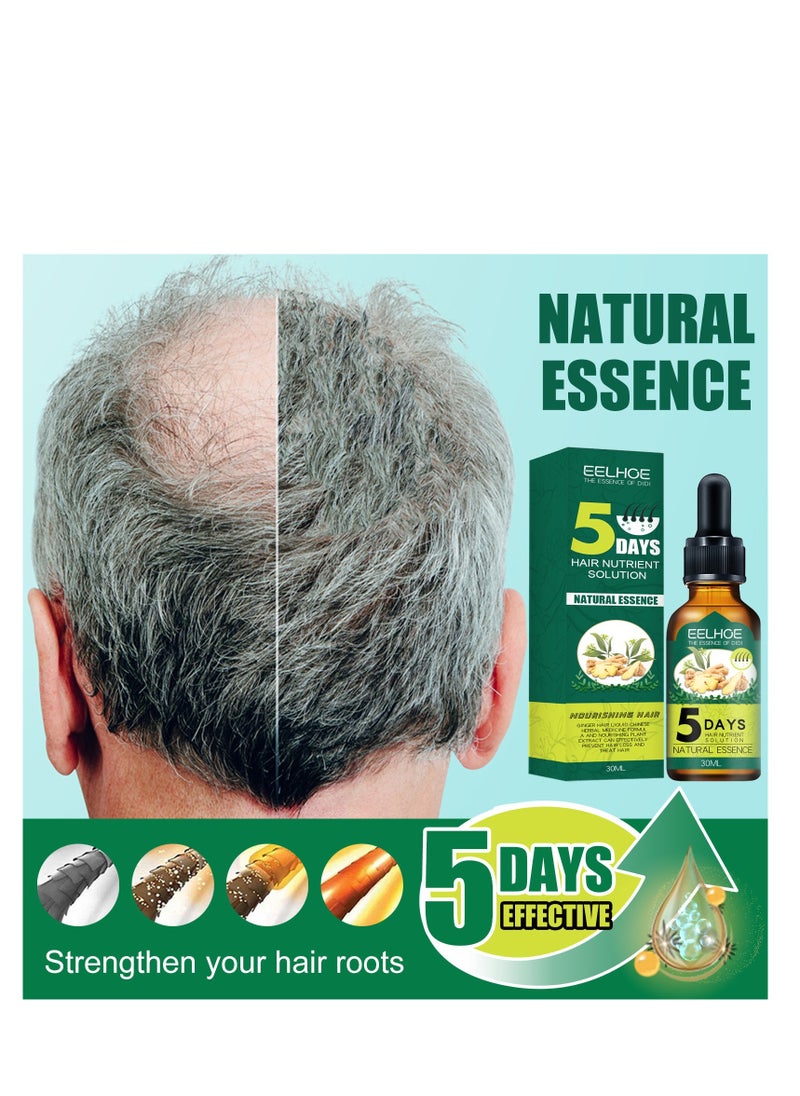 EELHOE - EELHOE Ginger Hair Liquid Chinese 30ml, Has The Effect Of Reactivating Hair Regeneration, Reducing Hair Loss, Strengthening And Firming Hair, And Achieving Dense Hair - Image 1
