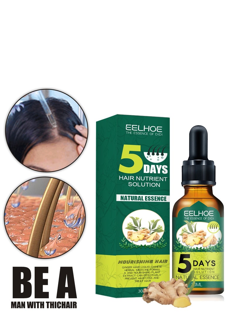 EELHOE - EELHOE Ginger Hair Liquid Chinese 30ml, Has The Effect Of Reactivating Hair Regeneration, Reducing Hair Loss, Strengthening And Firming Hair, And Achieving Dense Hair - Image 1