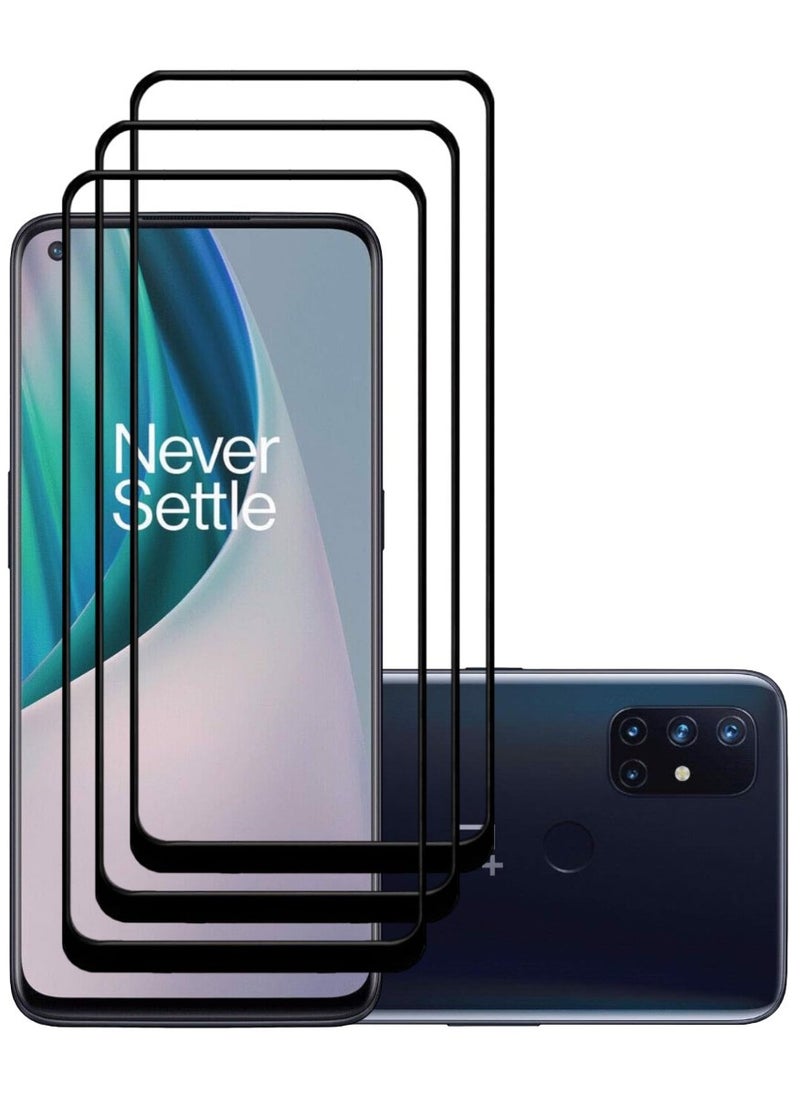 ACLIX 3 Pieces Antistatic ESD Dustproof Premium Quality High Definition Tempered Glass Screen Protector Designed For OnePlus Nord N10 5G - Image 1