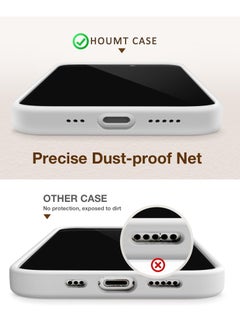 Houmt iPhone 15 Pro Max Case Silicone with 1X Camera Protector+ 1X Screen Protector Compatible with iPhone 15 Pro Max Cover Liquid Soft Silicone Inside Microfiber Lining Slim Thin Protective Case Cover  - Image 4