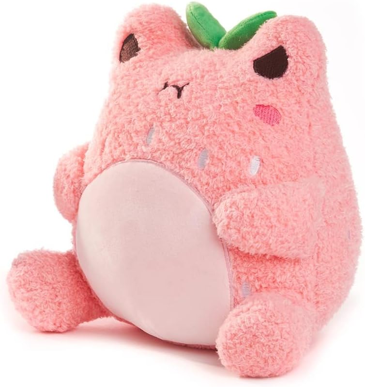 Luckam 9 Inches Kawaii Strawberry Froggie Plush Toy - Super Soft Collectible Stuffed Animal for Kids and Collectors - Image 1