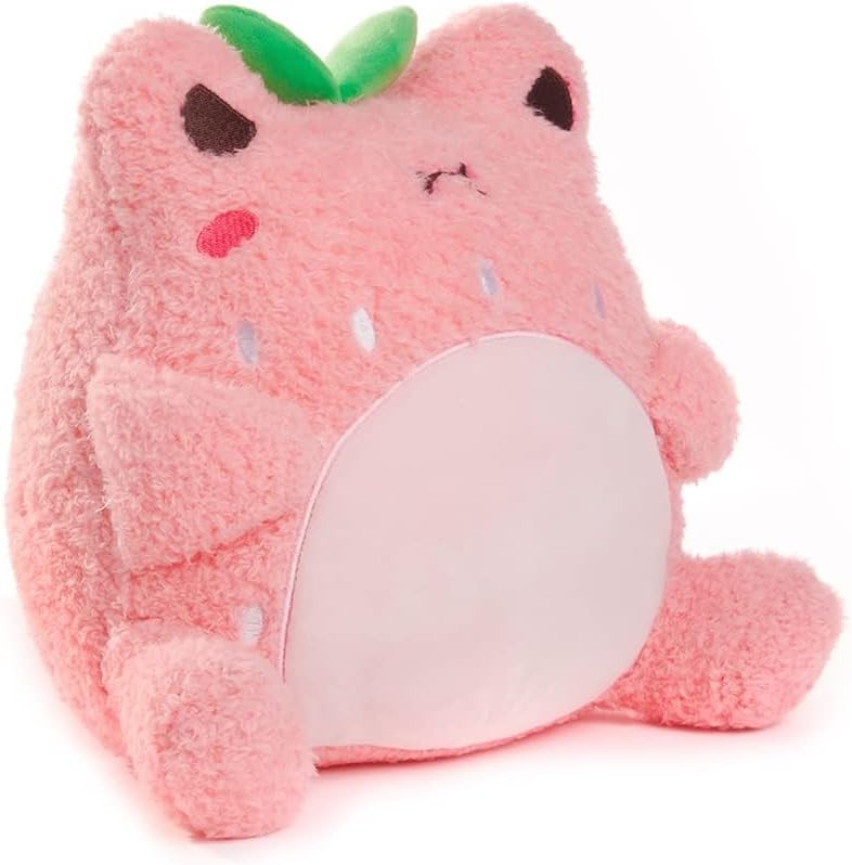 Luckam 9 Inches Kawaii Strawberry Froggie Plush Toy - Super Soft Collectible Stuffed Animal for Kids and Collectors - Image 4