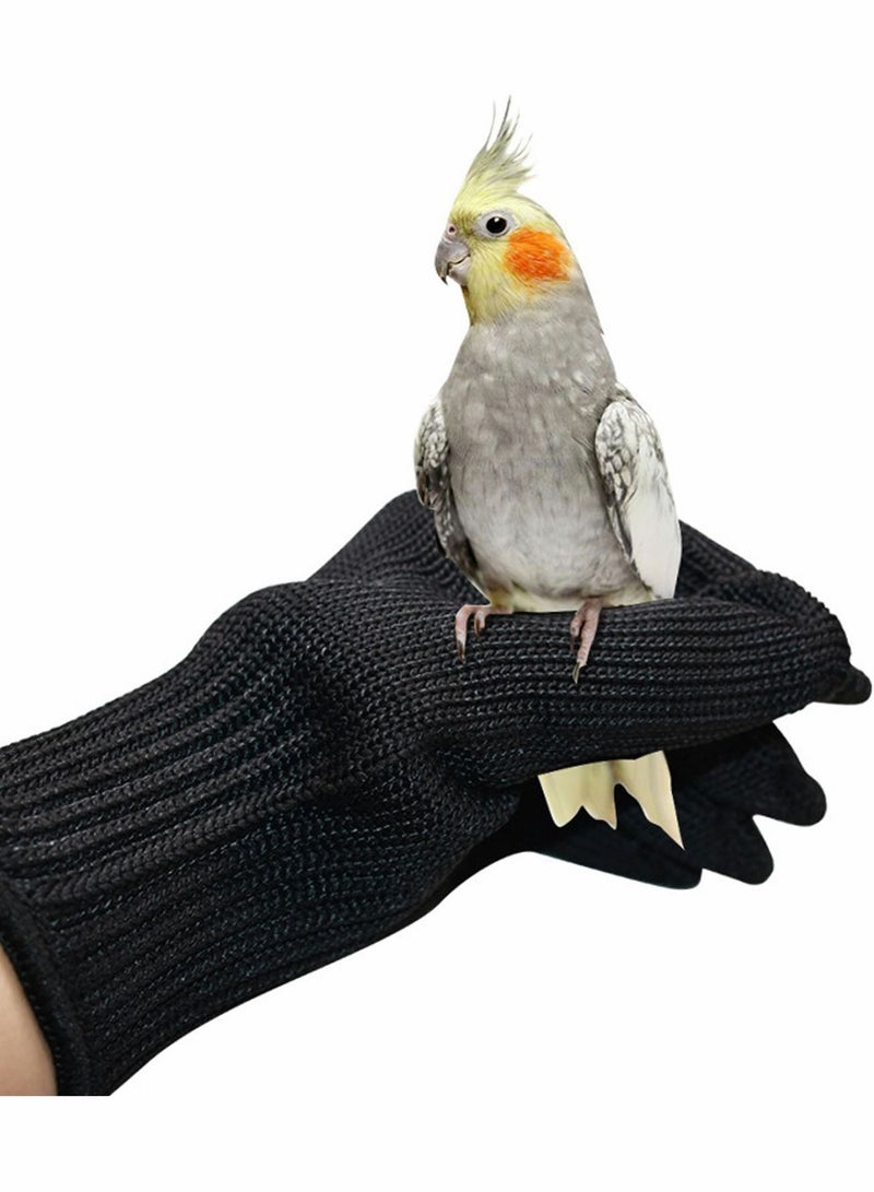 Generic 1Pair Bird Training Anti Bite Gloves Parrot Chewing Safety Protective Steel Wire Small Animal Handling fit for Squirrels Hamster Hedgehog - Image 1