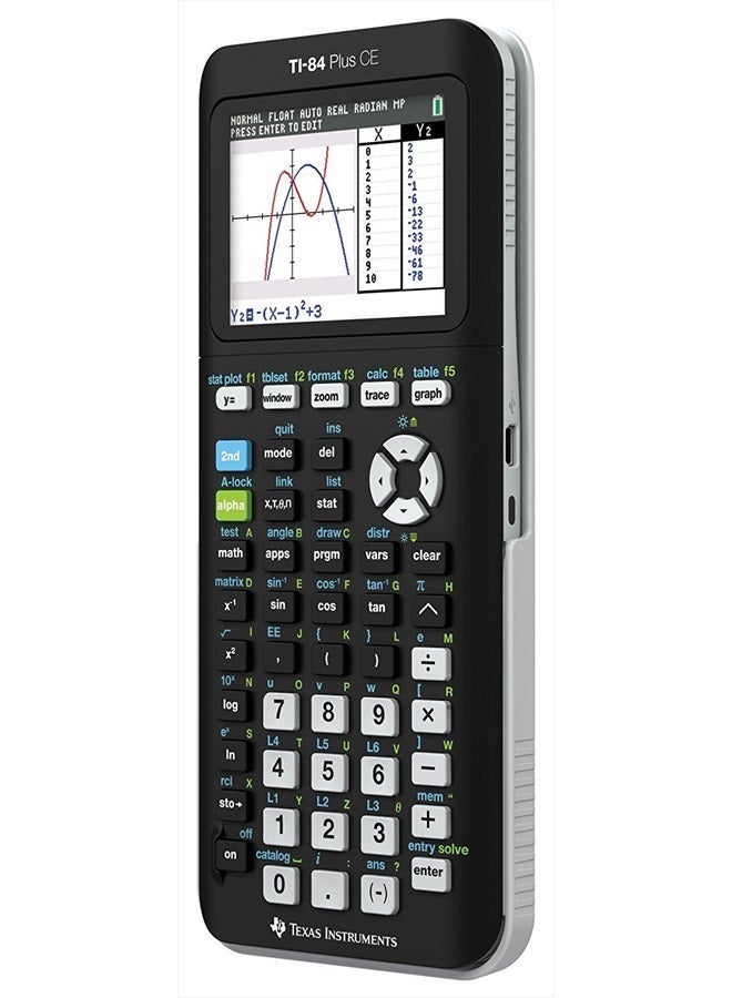 TEXAS INSTRUMENTS TI-84 Plus CE Graphing Calculator, Black - Image 3