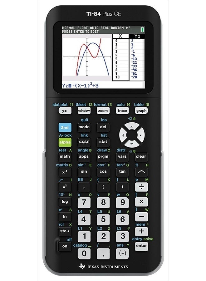 TEXAS INSTRUMENTS TI-84 Plus CE Graphing Calculator, Black - Image 2