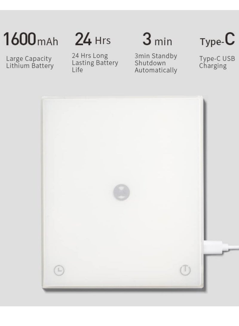 TIMEMORE Mirror Basic Digital Espresso Coffee Scale Kitchen Scale with Auto Timing White - Image 4