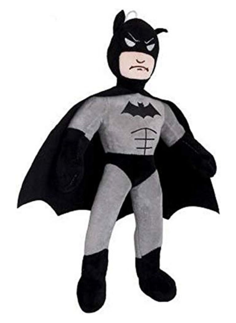 Medium Black Batman Teddy Bear – Soft Plush Superhero Stuffed Animal Toy for Kids, Perfect Birthday Gift for Children, Cuddly Batman Plush Toy - Image 1