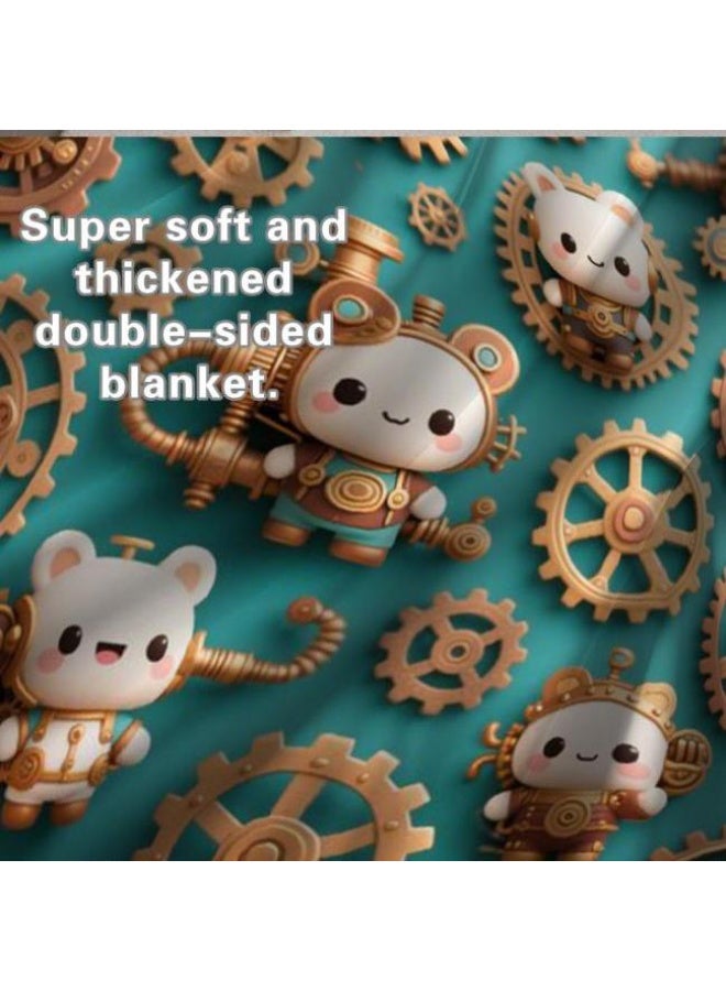 general Baby and children's cartoon flannel thin blanket (warm and comfortable, suitable for sleep, game use) 70cm*100cm - Image 4