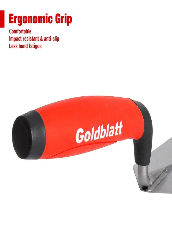 جولدبلات مجموعة مجرفة الهامش من جولدبلات إندستريز، مقاس 6×2 بوصة و5×2 بوصة، أداة احترافية لأرضيات البناء للخرسانة والأسمنت والبلاط - Image 4