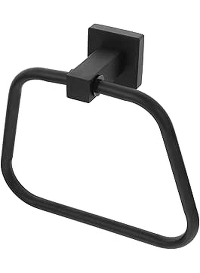 Stainless Steel Towel Ring Holder Wall Mounted Space Saving Kitchen Bathroom Accessory - Image 1