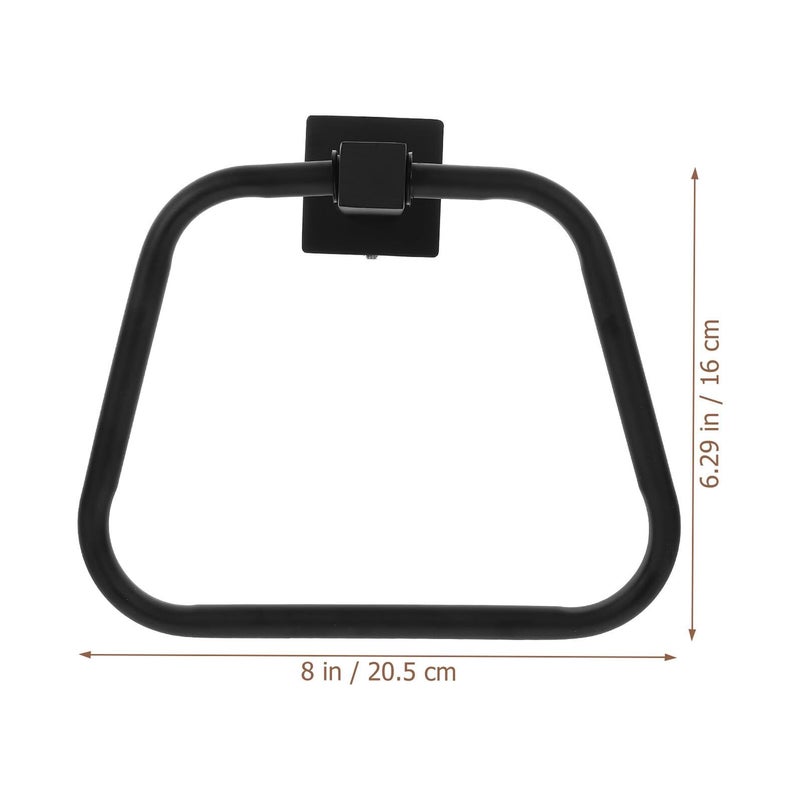 Stainless Steel Towel Ring Holder Wall Mounted Space Saving Kitchen Bathroom Accessory - Image 3