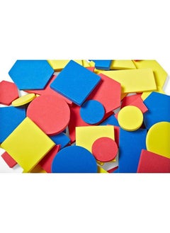 hand2mind Foam Attribute Blocks Student Kit Geometry Set Preschool Learning Manipulatives For Preschool Montessori Math Shapes For Toddlers Home Schooling Materials Prek (Set Of 60 Blocks)  - Image 5