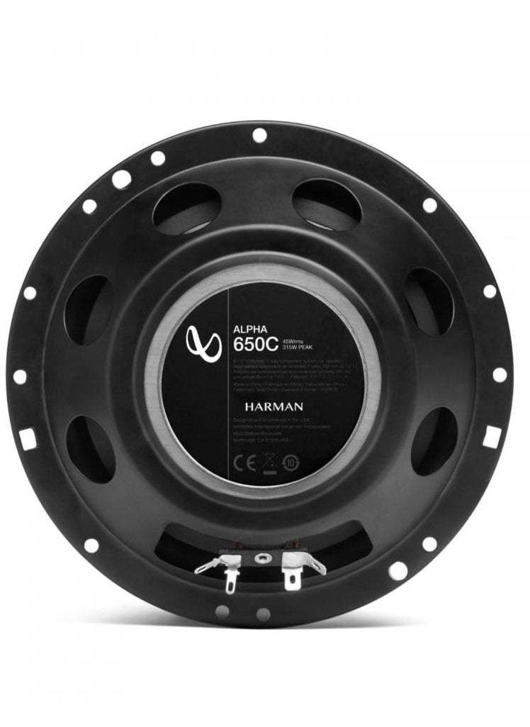 Infinity - Infinity Alpha 650C 315W 2-Way Car Component Speaker System, 6.5-Inch Size - Image 1