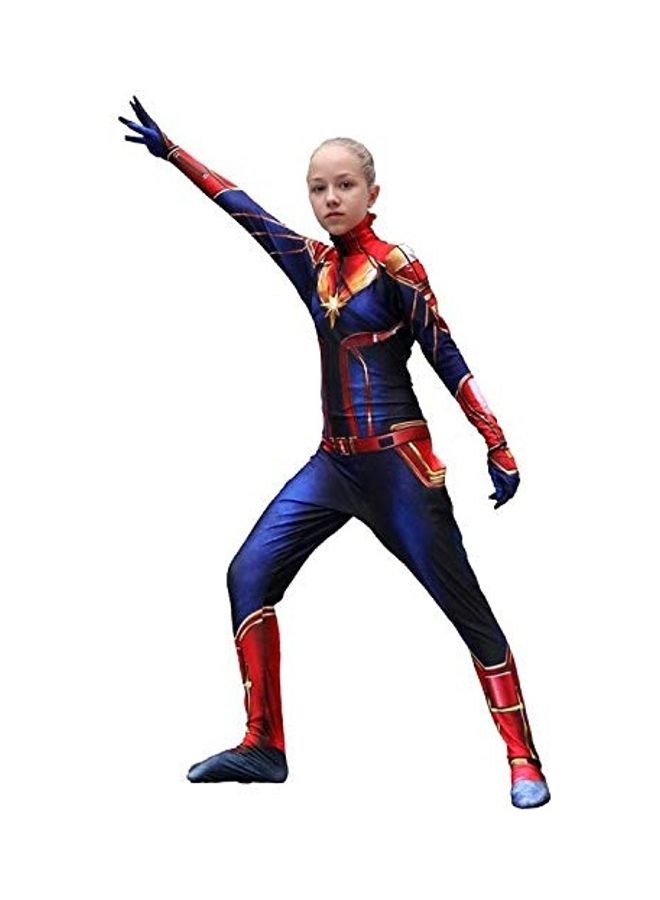 نيبمينينت The Endgame Girl Superhero Captain Marvel Costume 9x8x2inch - Image 1