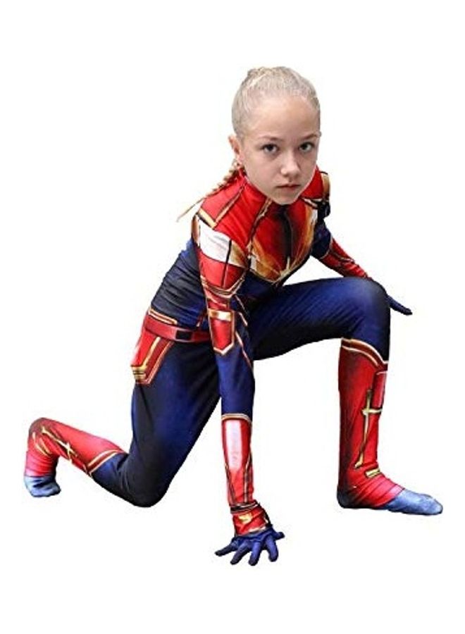 نيبمينينت The Endgame Girl Superhero Captain Marvel Costume 9x8x2inch - Image 2