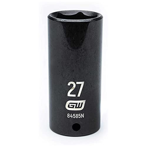 GEARWRENCH 12 Drive Deep Impact Metric Socket 27mm 6 Point 84585N - Image 1