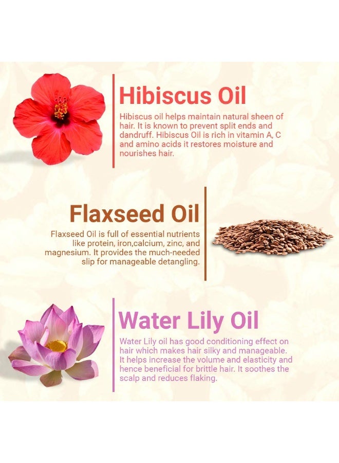 موها: سيروم عشبي للشعر لشعر قوي وخالٍ من التشابك والتجعد، سيروم للجنسين بخلاصة بذور الكتان والكركديه وزنبق الماء - 30 مل (عبوة من قطعة واحدة) - Image 4