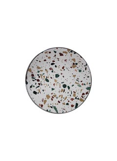 DANUBE HOME Venveto Round End Table - White Pattern  - Image 3