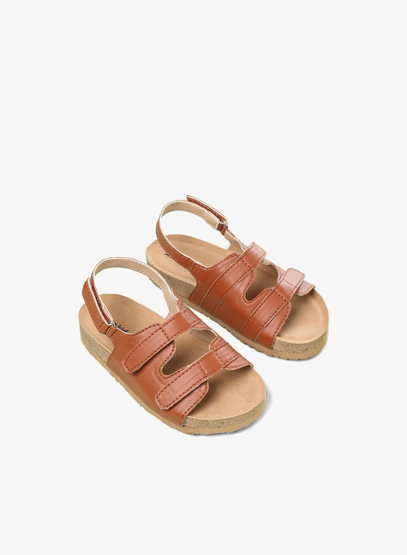 Pine Kids Pine Kids Sandals With Lightweight cork sole - Tan