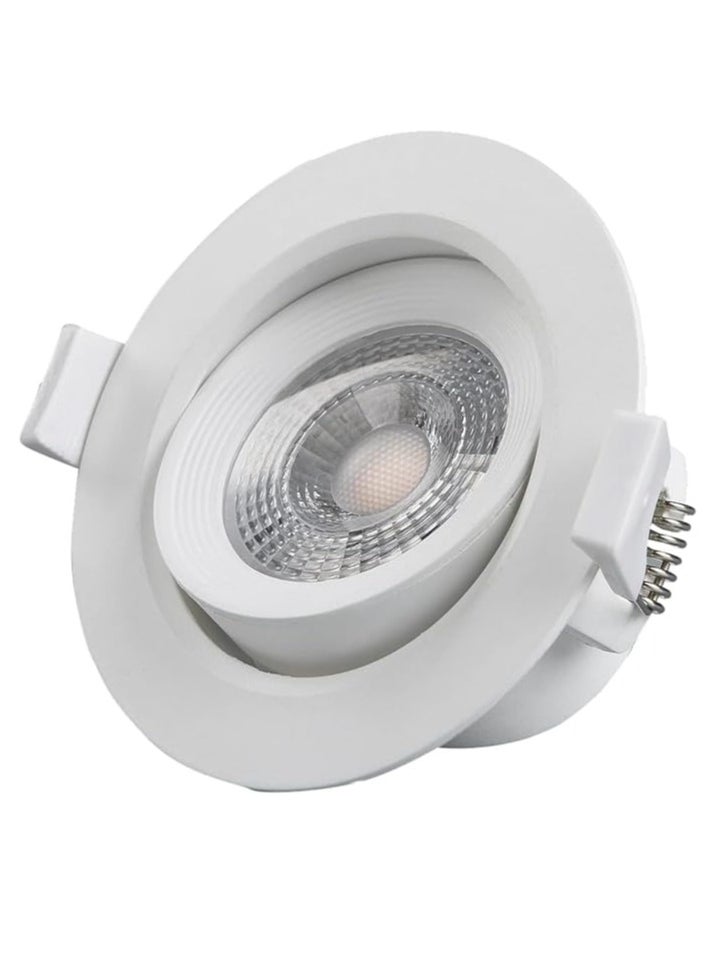 Generic Adjustable Round LED Downlight 7W 24 For Indoor Home & Office Use (3000K - Warm White -)  - Image 1