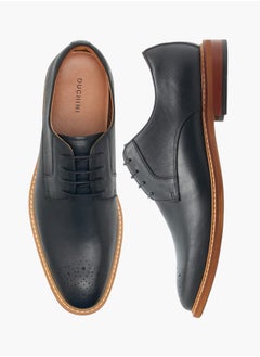 DUCHINI Mens Solid Lace-Up Derby Shoes  - Image 1