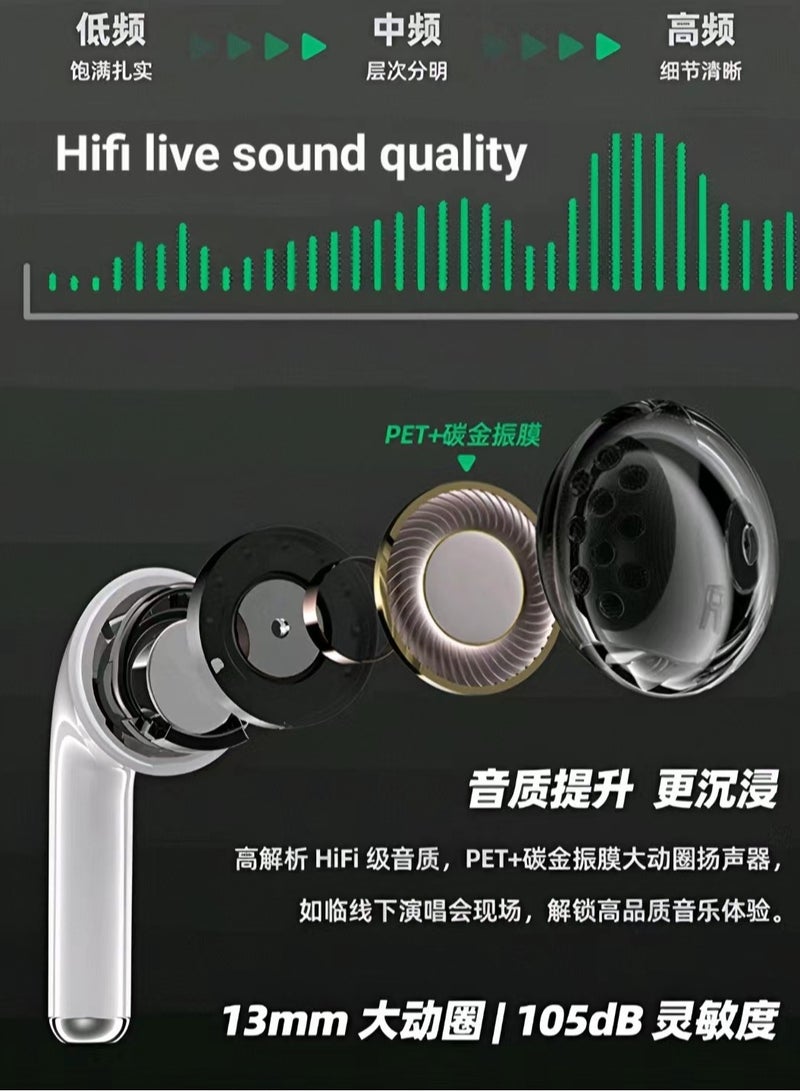 Meizu (MEIZU) PANDAER gaming earphones, 1s, 28h, ultra long battery life, wireless charging, HiFi sound quality, 0.035s, ultra-low latency, gaming music dual mode SX10 - Image 3